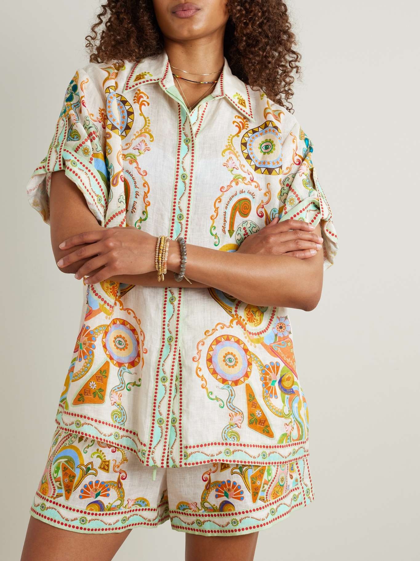 Pinball printed linen shirt - 3