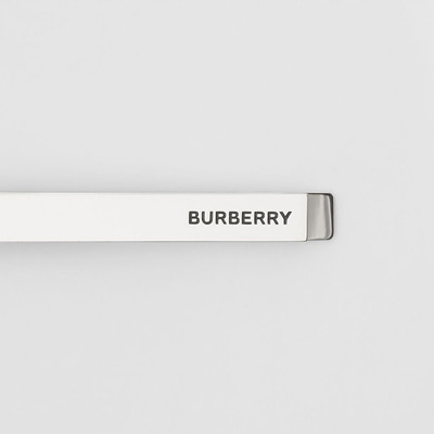 Burberry Engraved Silver-plated Tie Bar outlook