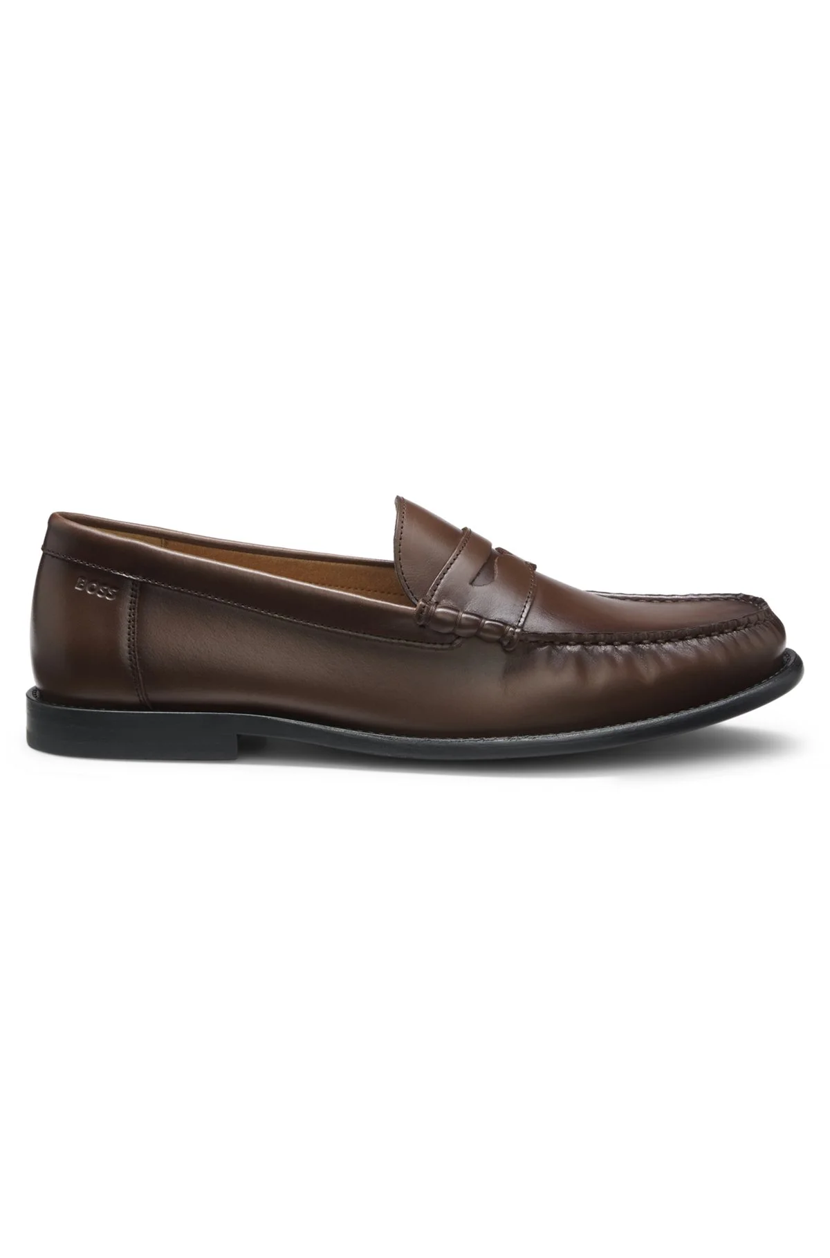 LEATHER MOCCASINS WITH PENNY TRIM - 1