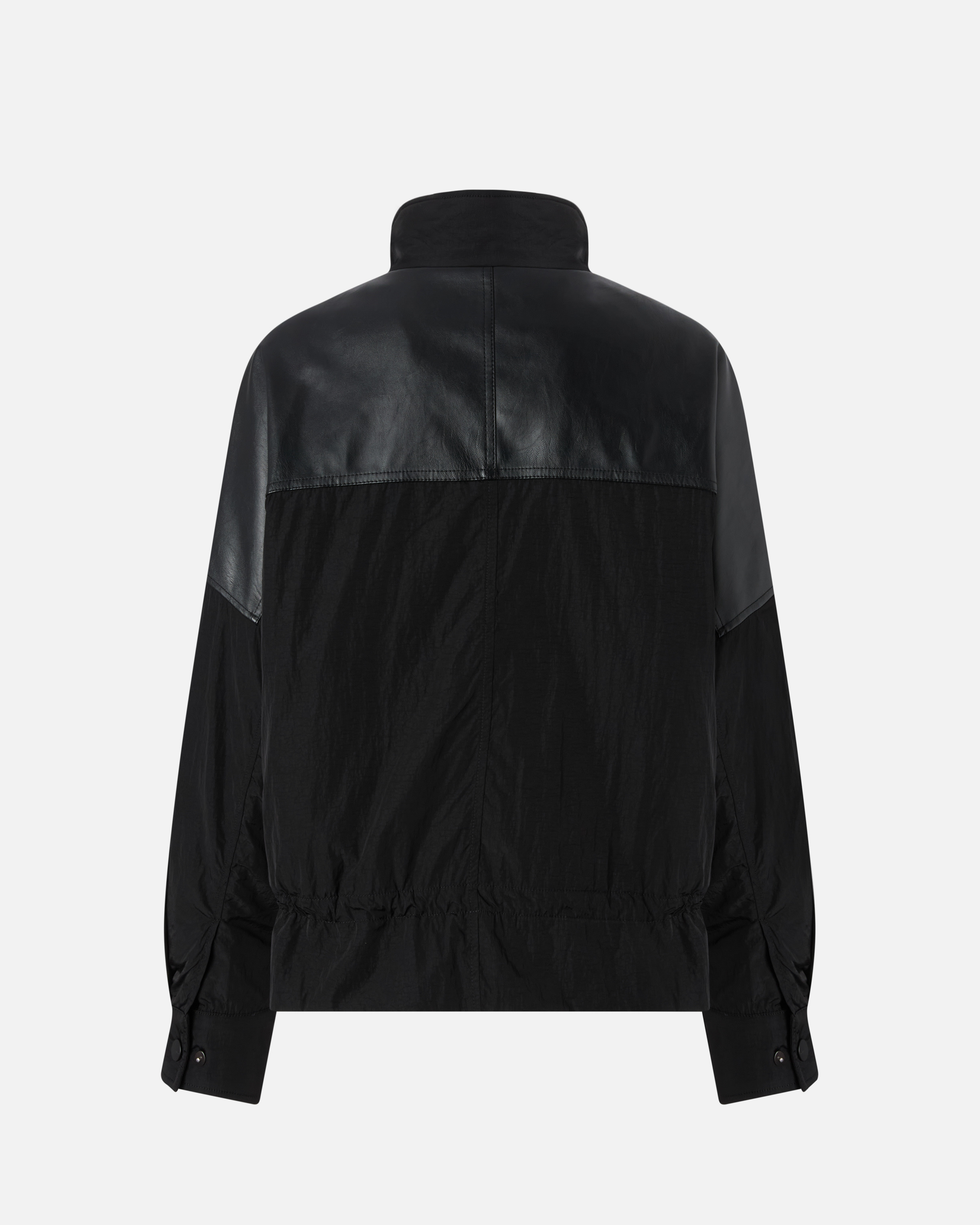 BLACK JACKET WITH ADJUSTABLE DRAWSTRING - 2