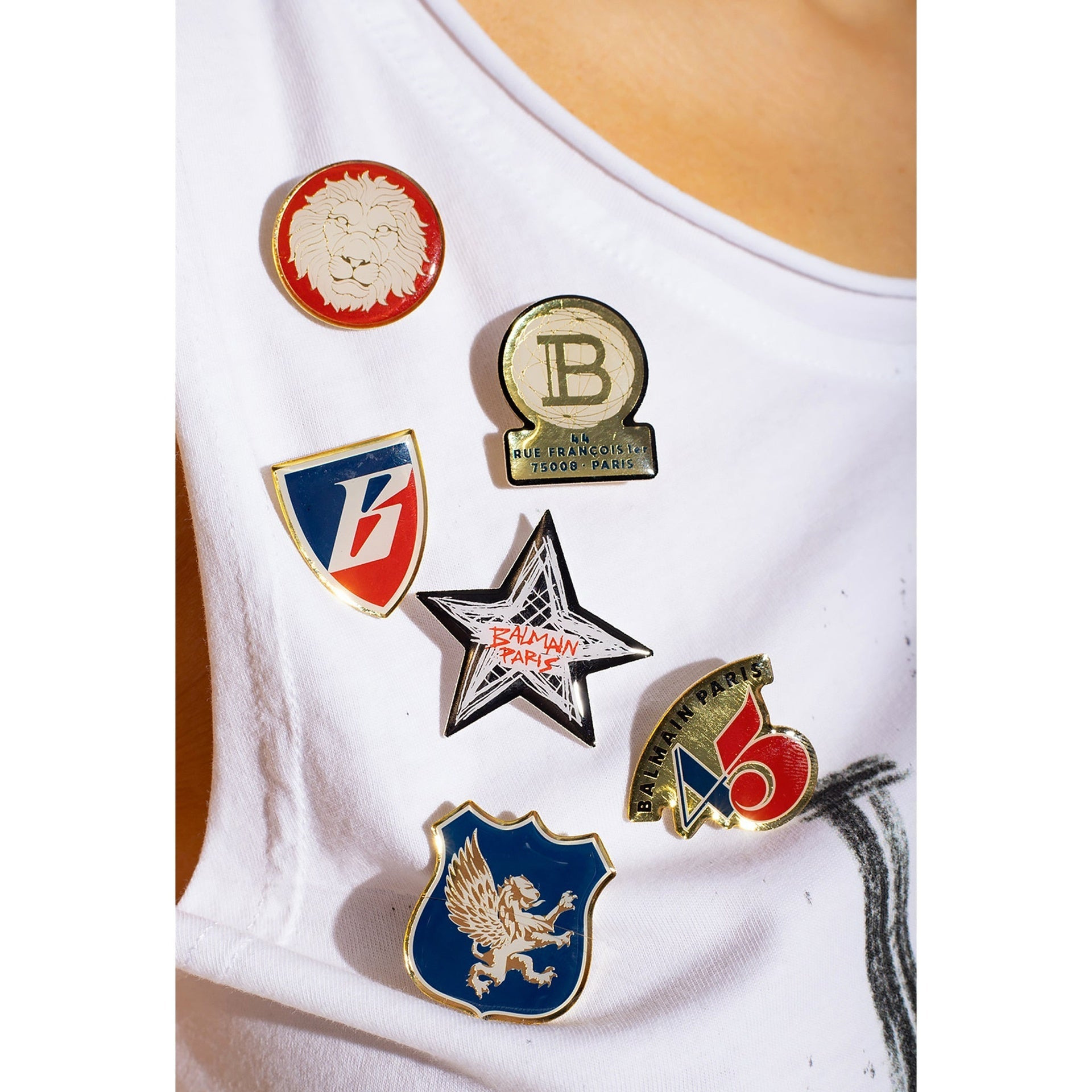 Balmain Printed Cotton Cropped T-Shirt Women - 4