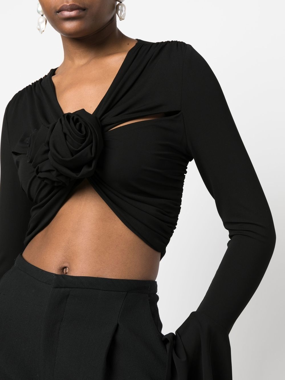 cropped long-sleeve top - 5