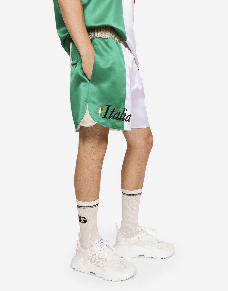 Satin shorts with DG patch - 3