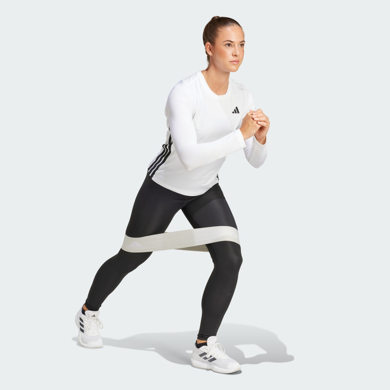 Essentials Long Sleeve 3-Stripes Workout Top 4