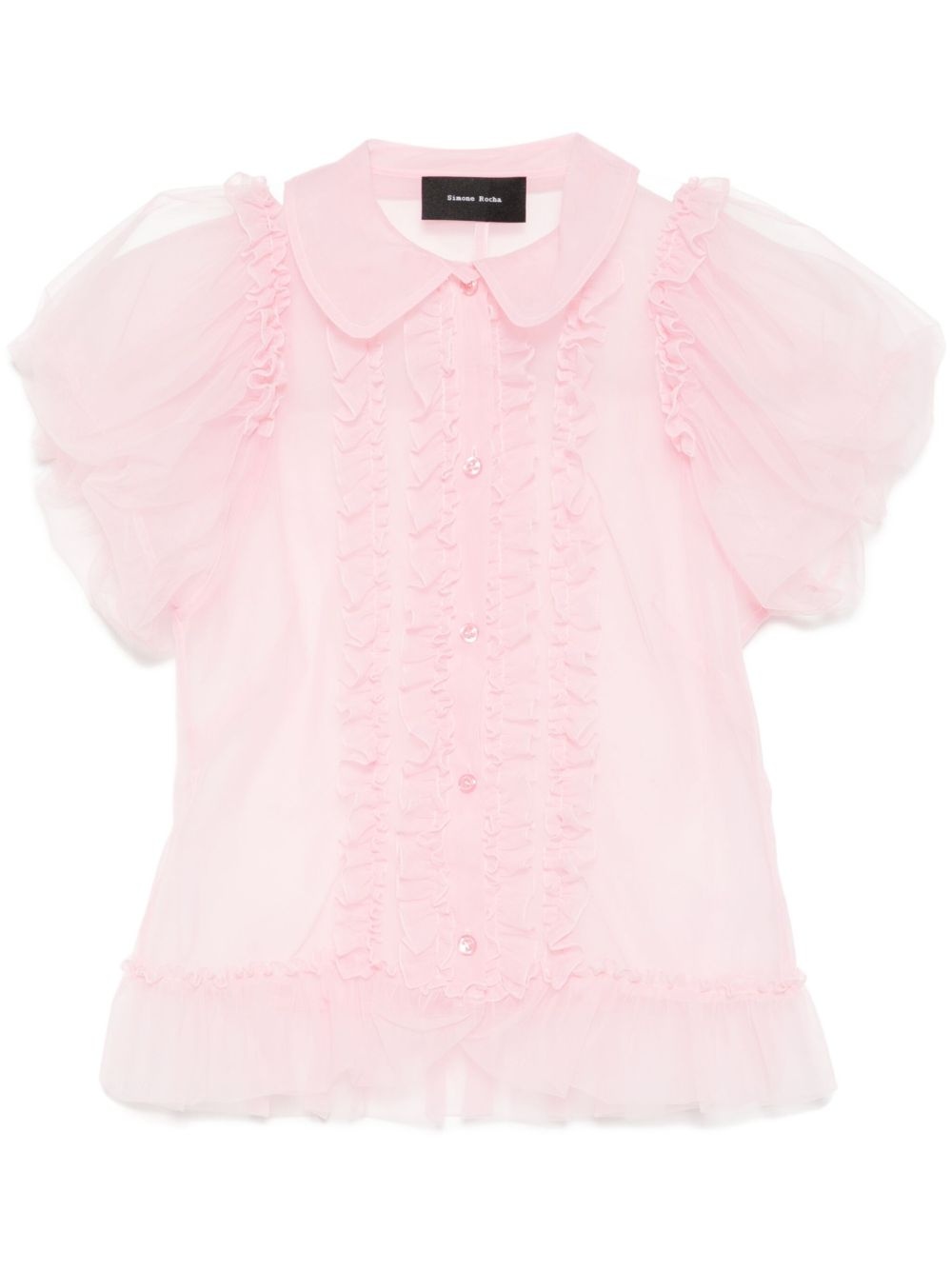 puff-sleeved shirt - 1
