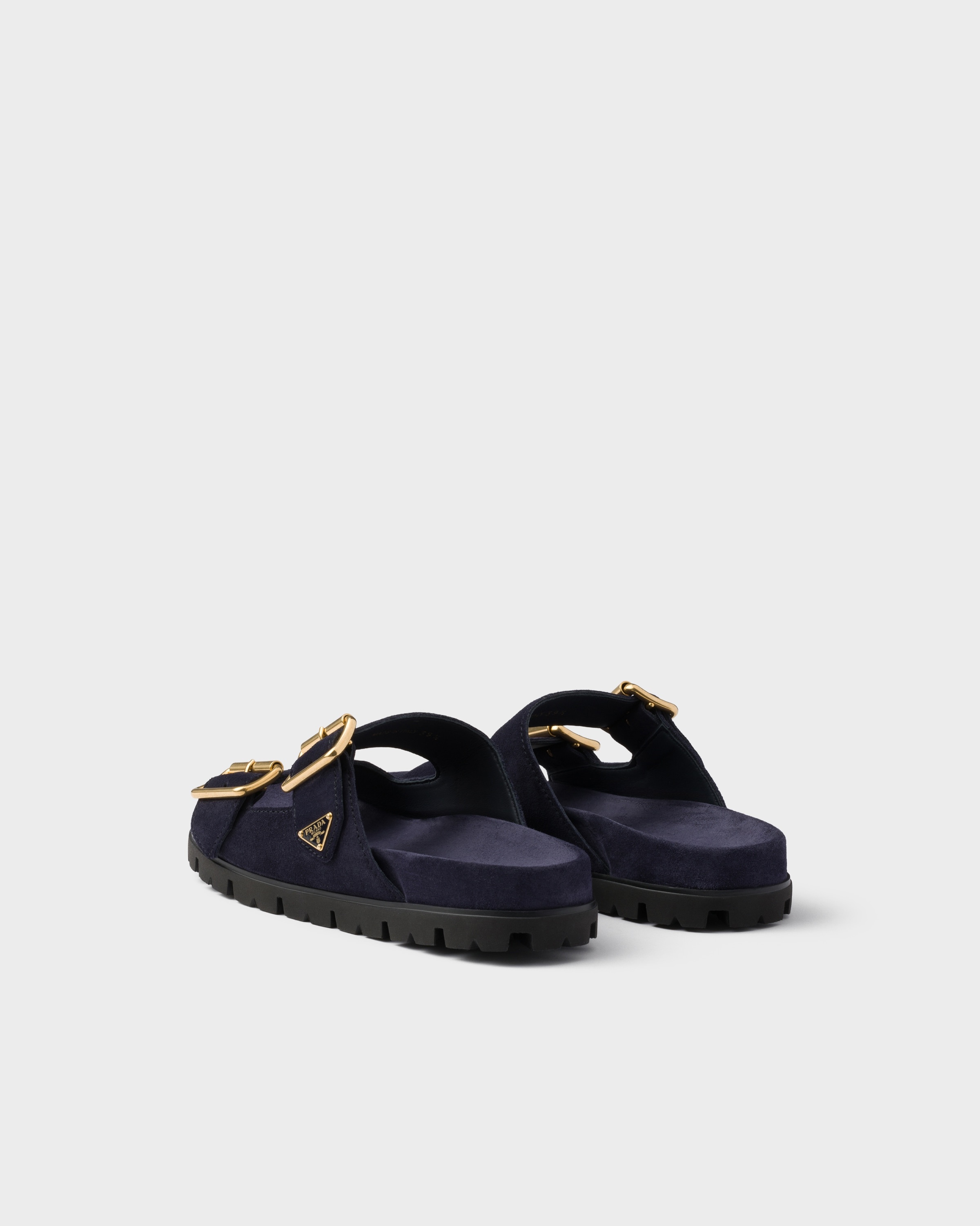 Suede strap slides - 4