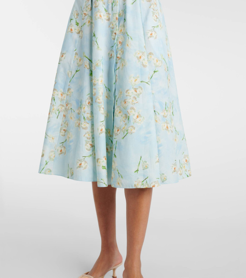 Floral cotton poplin shirt dress 6