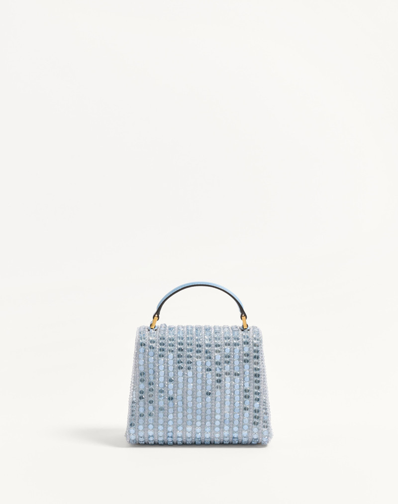 VALENTINO GARAVANI VSLING MINI EMBROIDERED HANDBAG WITH JEWEL LOGO 4