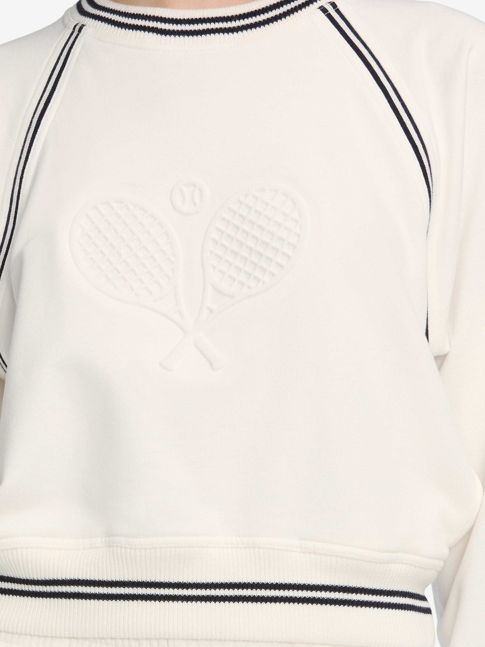 The Tennis Sweatshirt in White - 4