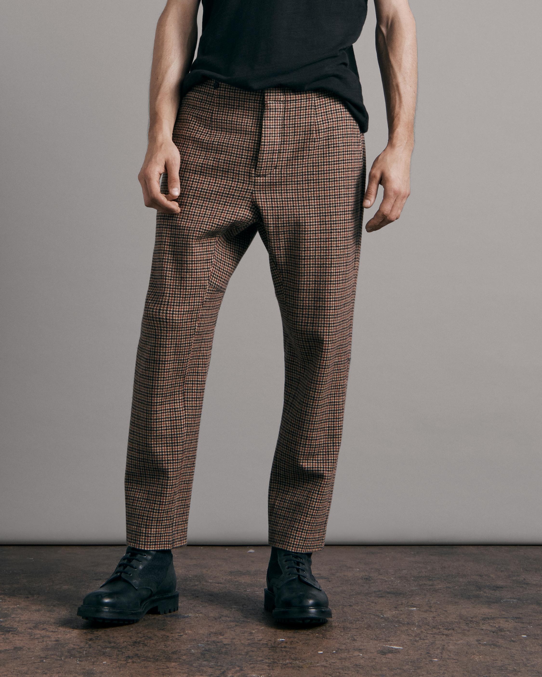 Chester Houndstooth Wool Trouser
Classic Fit Pant - 2