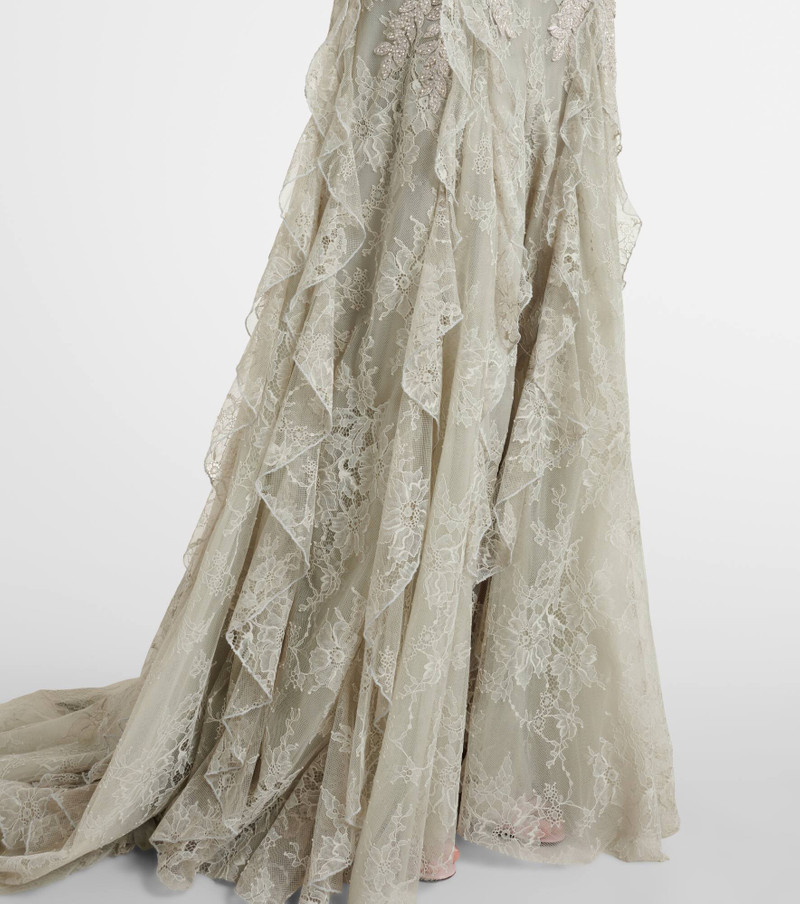 Rhodine lace ruffle maxi dress 6