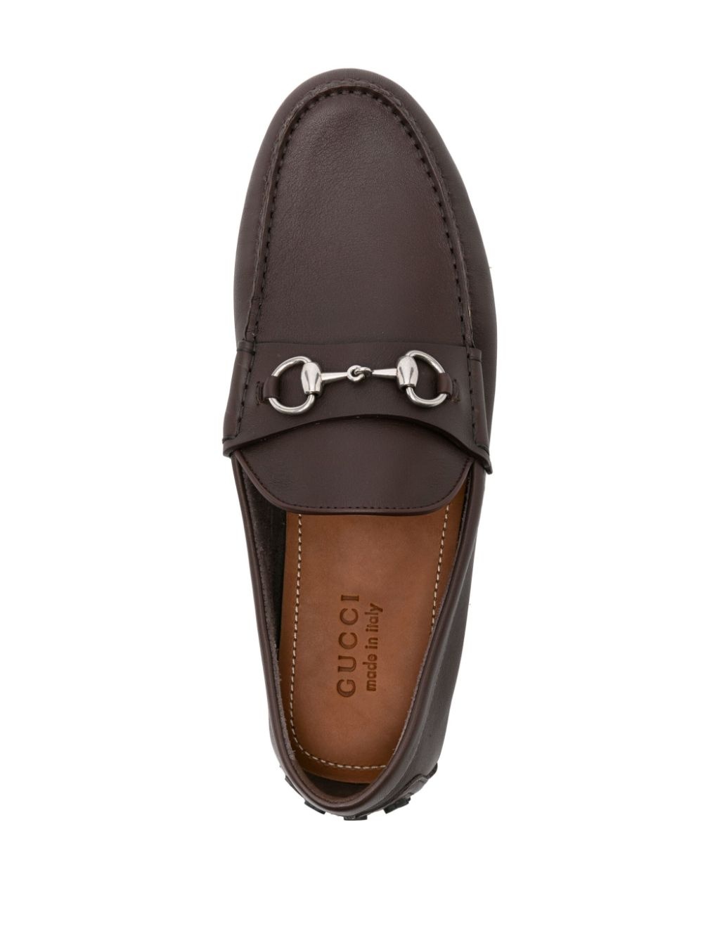Horsebit leather driving loafers - 4