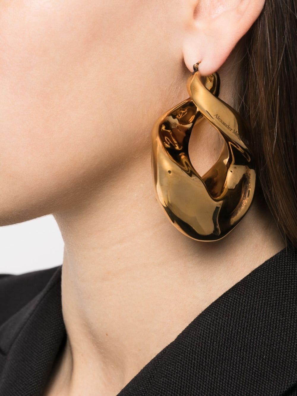 twisted hoop earrings - 2