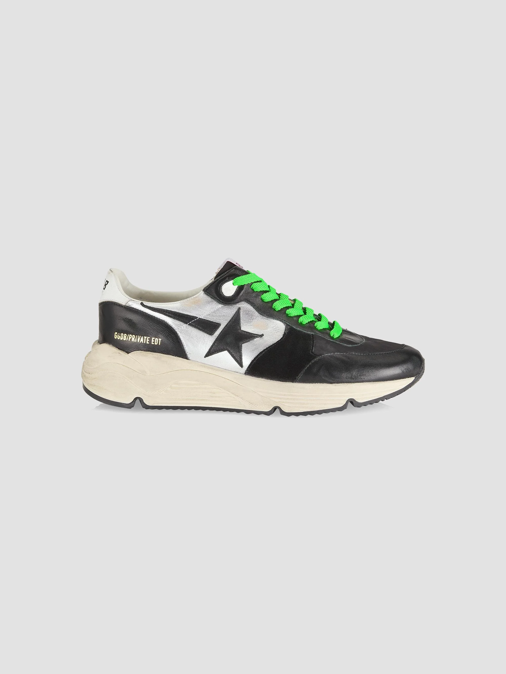 Men's Running Sole Sneakers - Black - 1