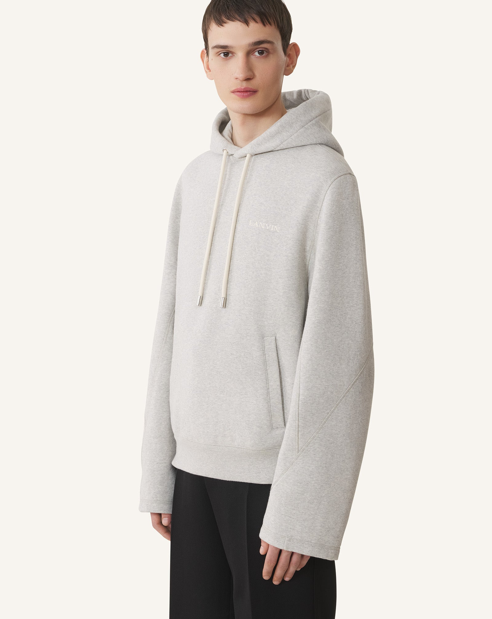 COTTON AND CASHMERE HOODIE - 3