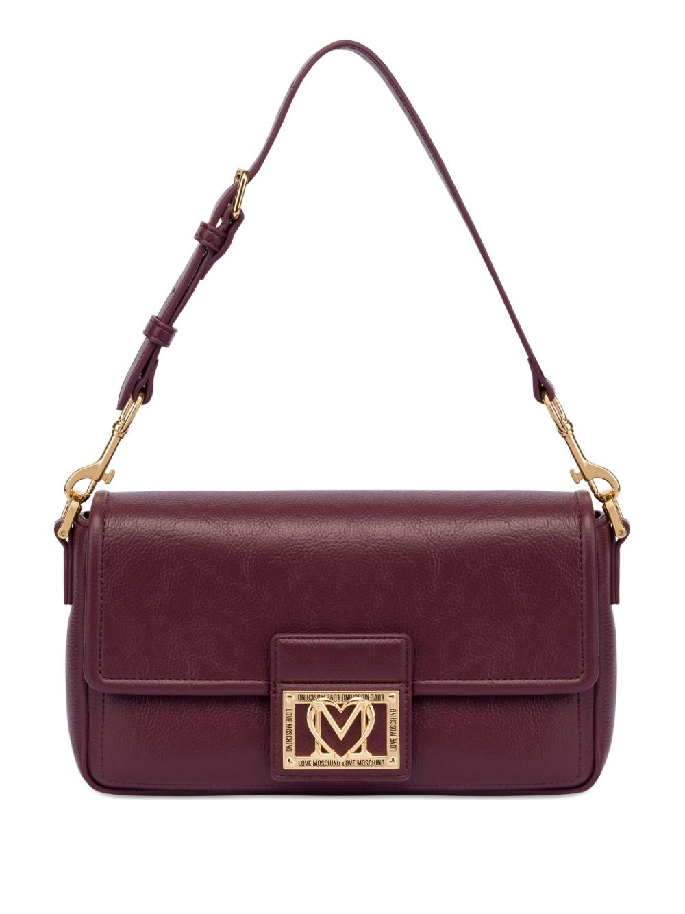 foldover top shoulder bag - 1