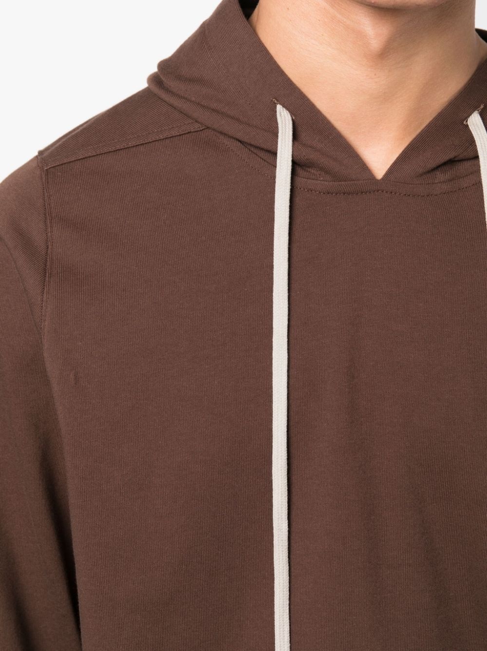 drawstring long hoodie - 5