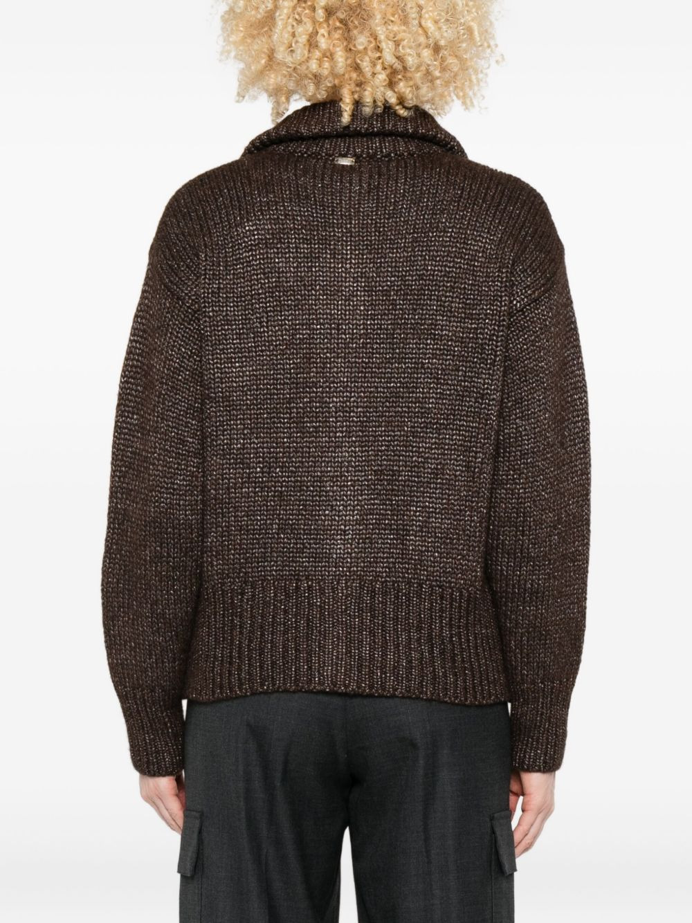 button-front cardigan - 4