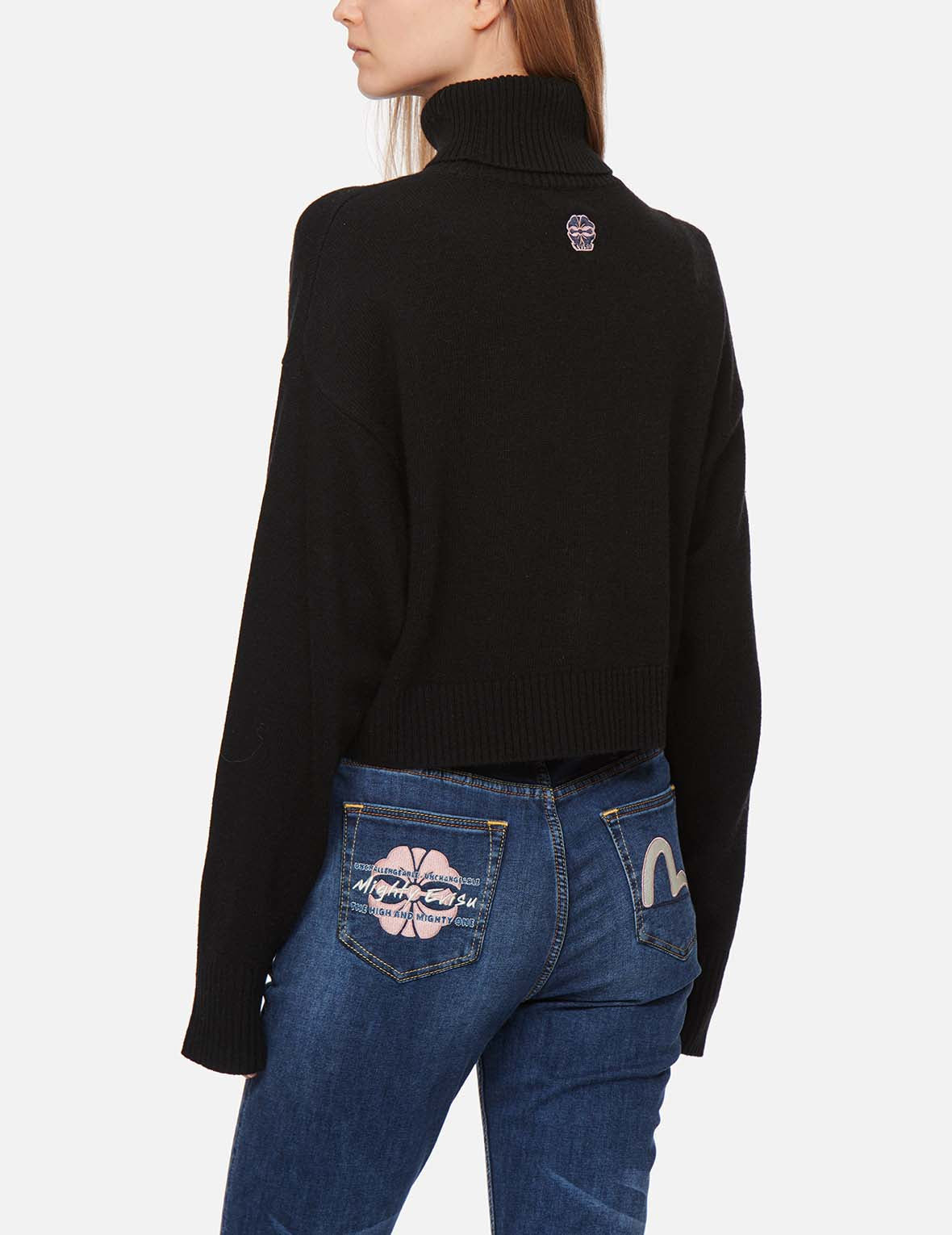 KAMON EMBROIDERY TURTLENECK KNITTED PULLOVER - 7