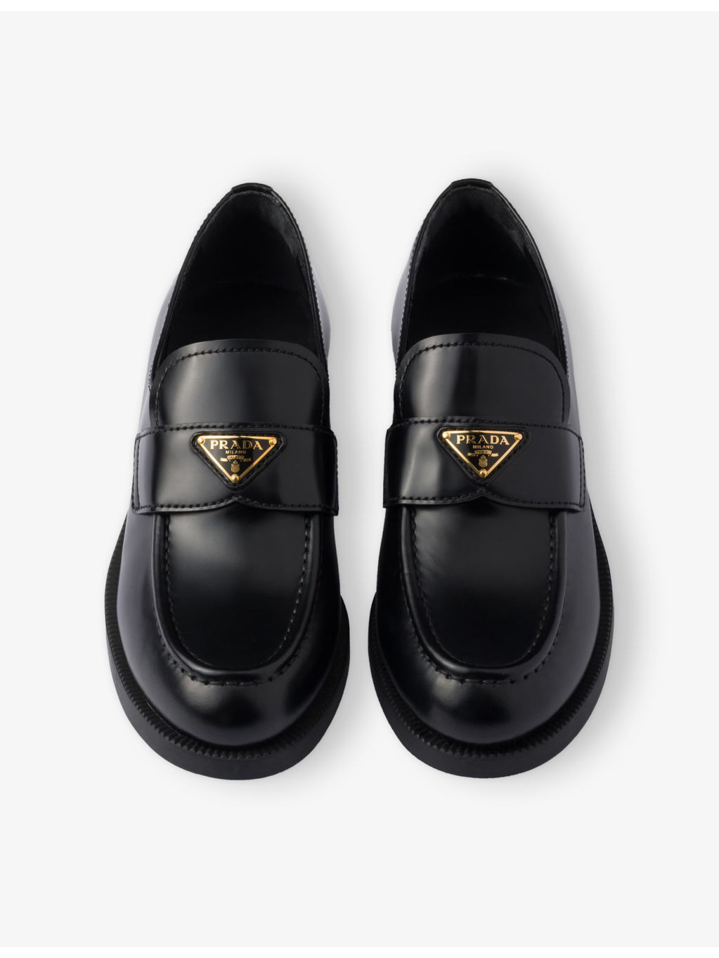 Brushed Leather Loafers - 2