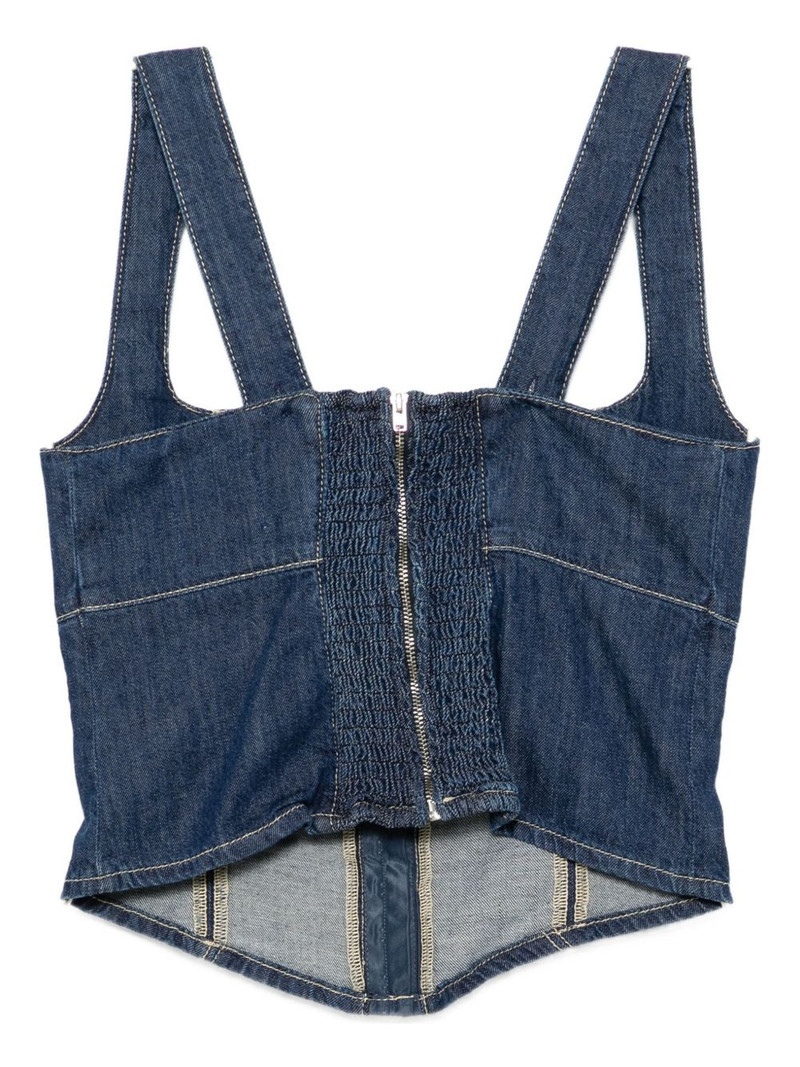 Reformation Tagliatelle denim top outlook