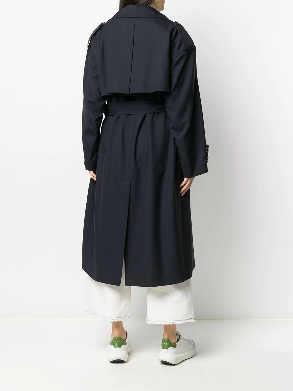 virgin wool trench coat - 4