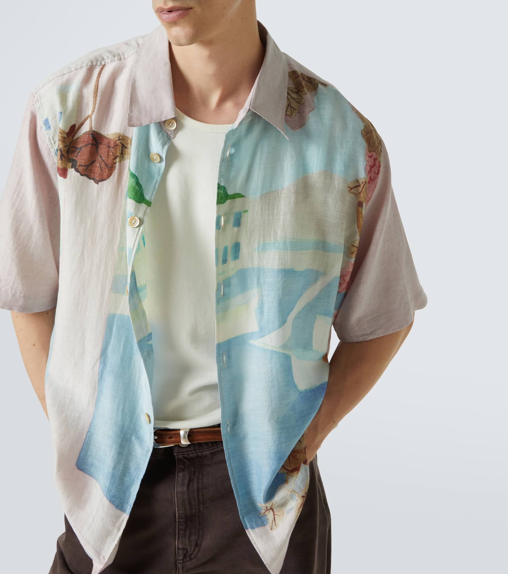 Beyond cotton and silk bowling shirt - 5