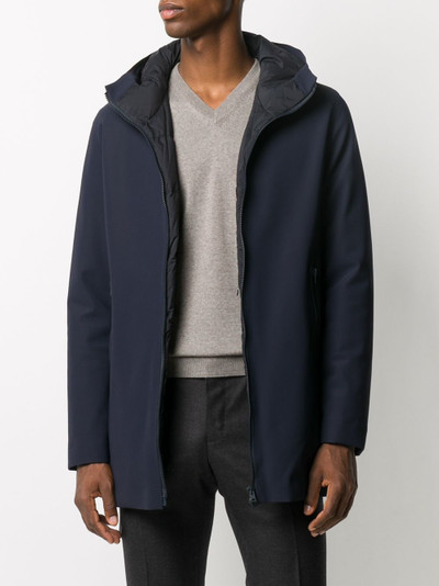 Herno padded hooded parka coat outlook