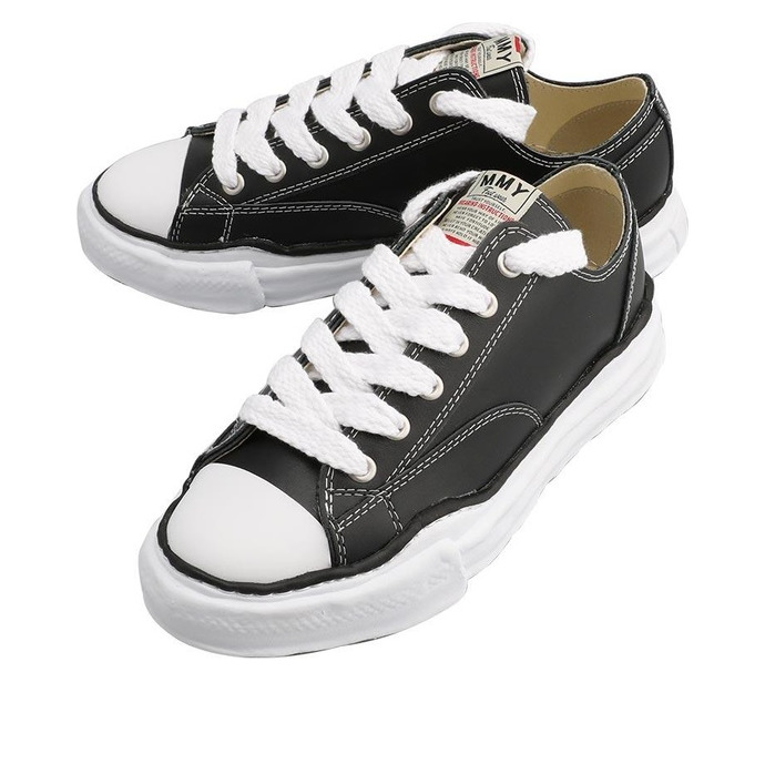 Maison MIHARA YASUHIRO Peterson OG Sole Leather Low 'Black' A06FW736-BLACK - 3