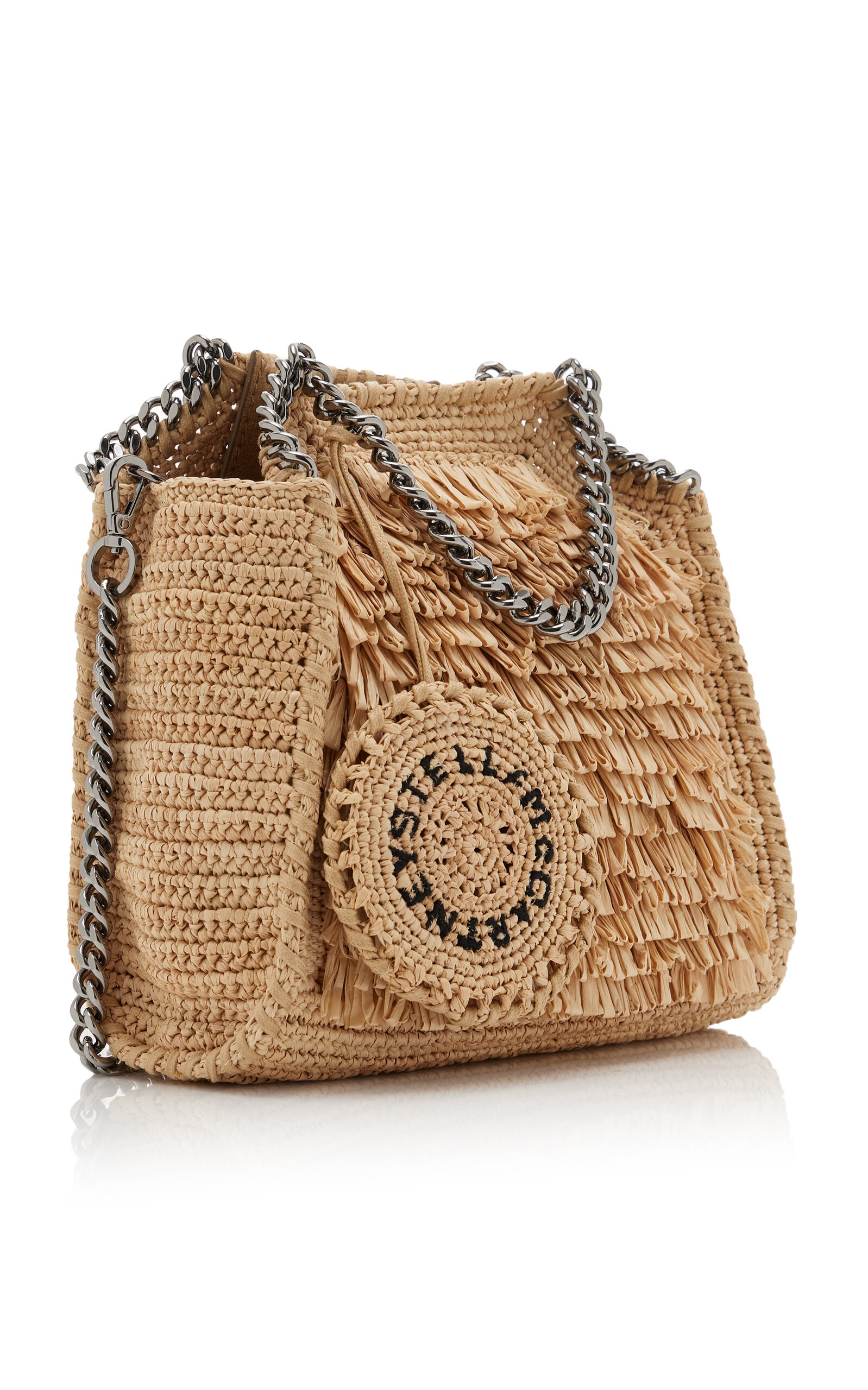 Tiny Falabella Eco-Raffia Tote neutral - 5