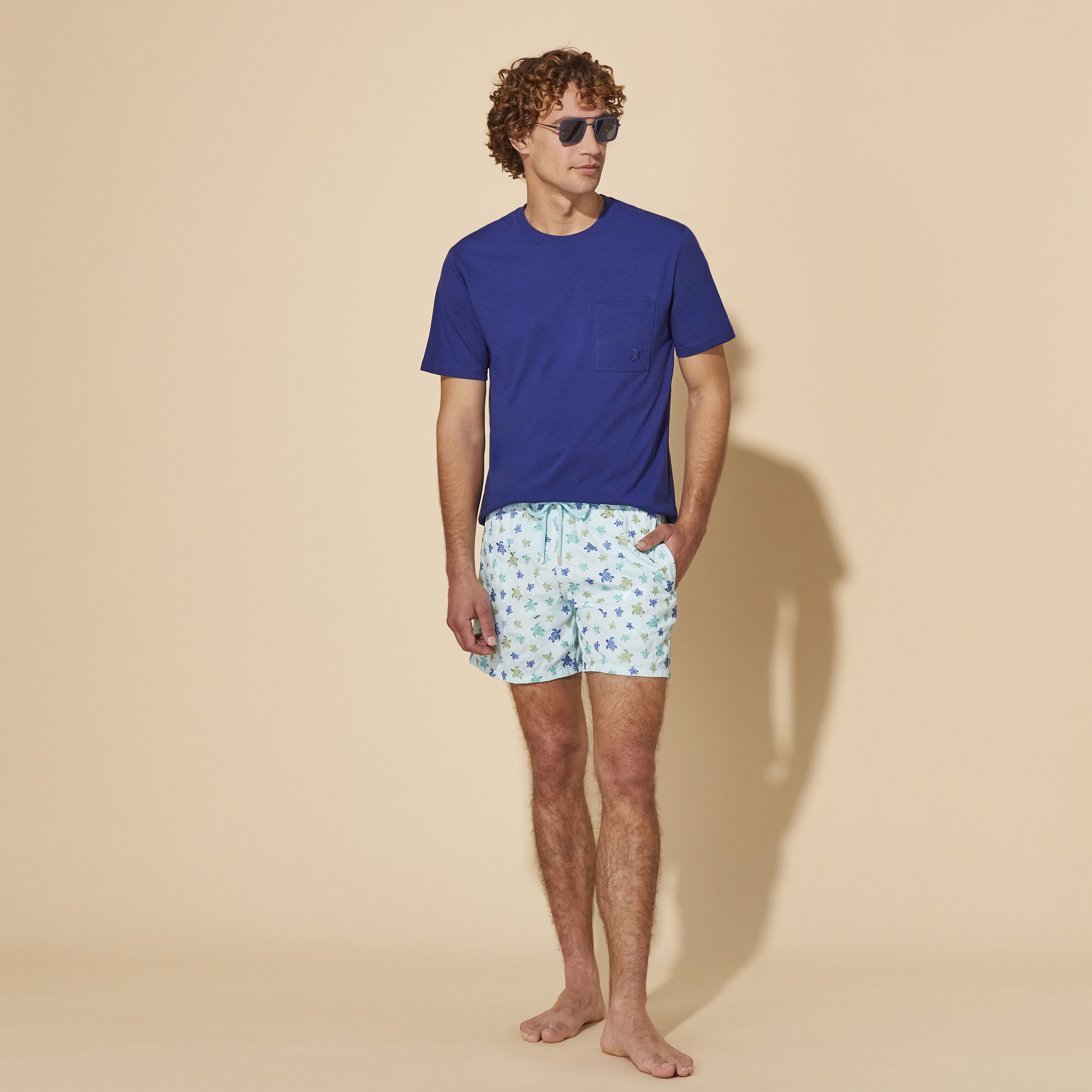 Men Swim Trunks Embroidered Ronde des Tortues - Limited Edition - 5