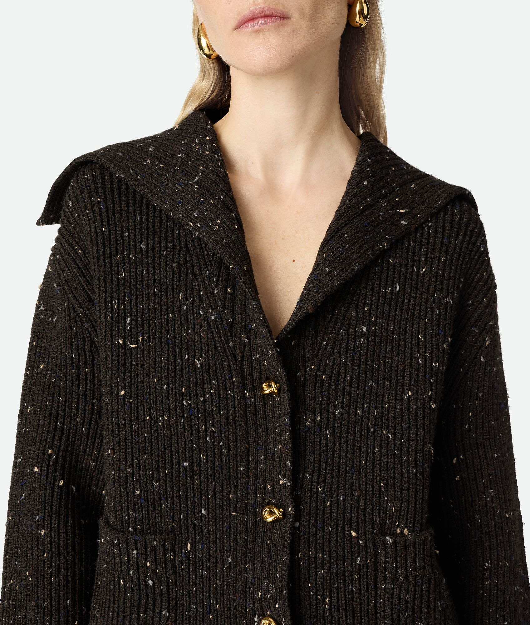 Wool English Rib Cardigan - 5