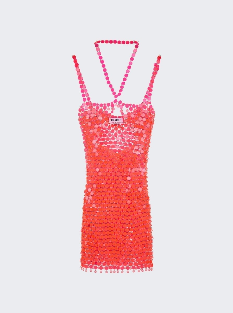 Calista Mini Dress Neon Pink - 1