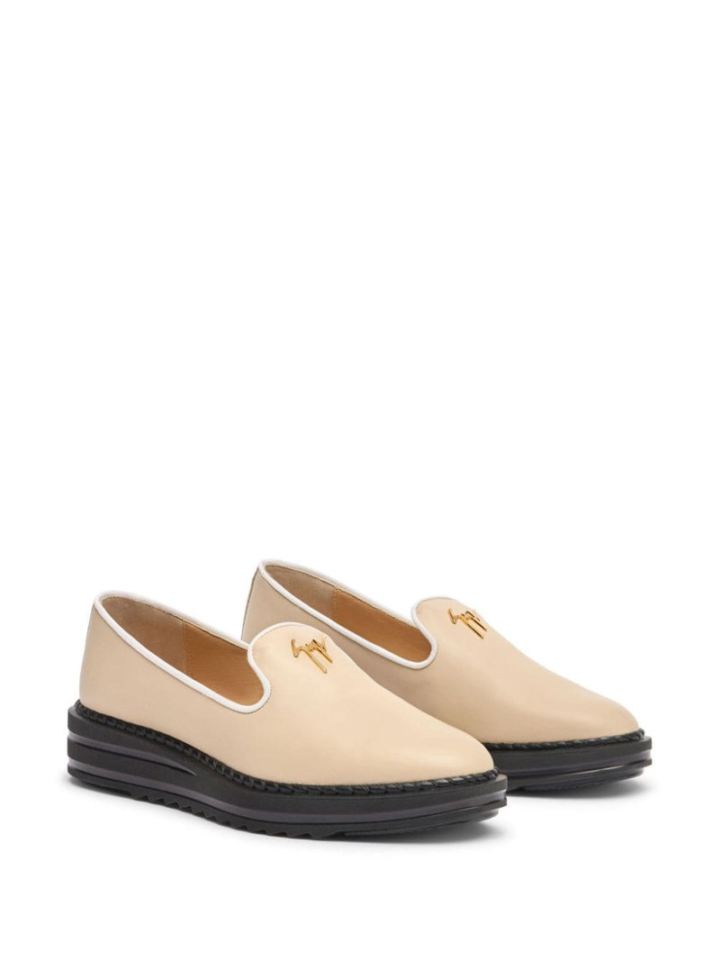 Giuseppe Zanotti Tim logo-lettering loafers outlook