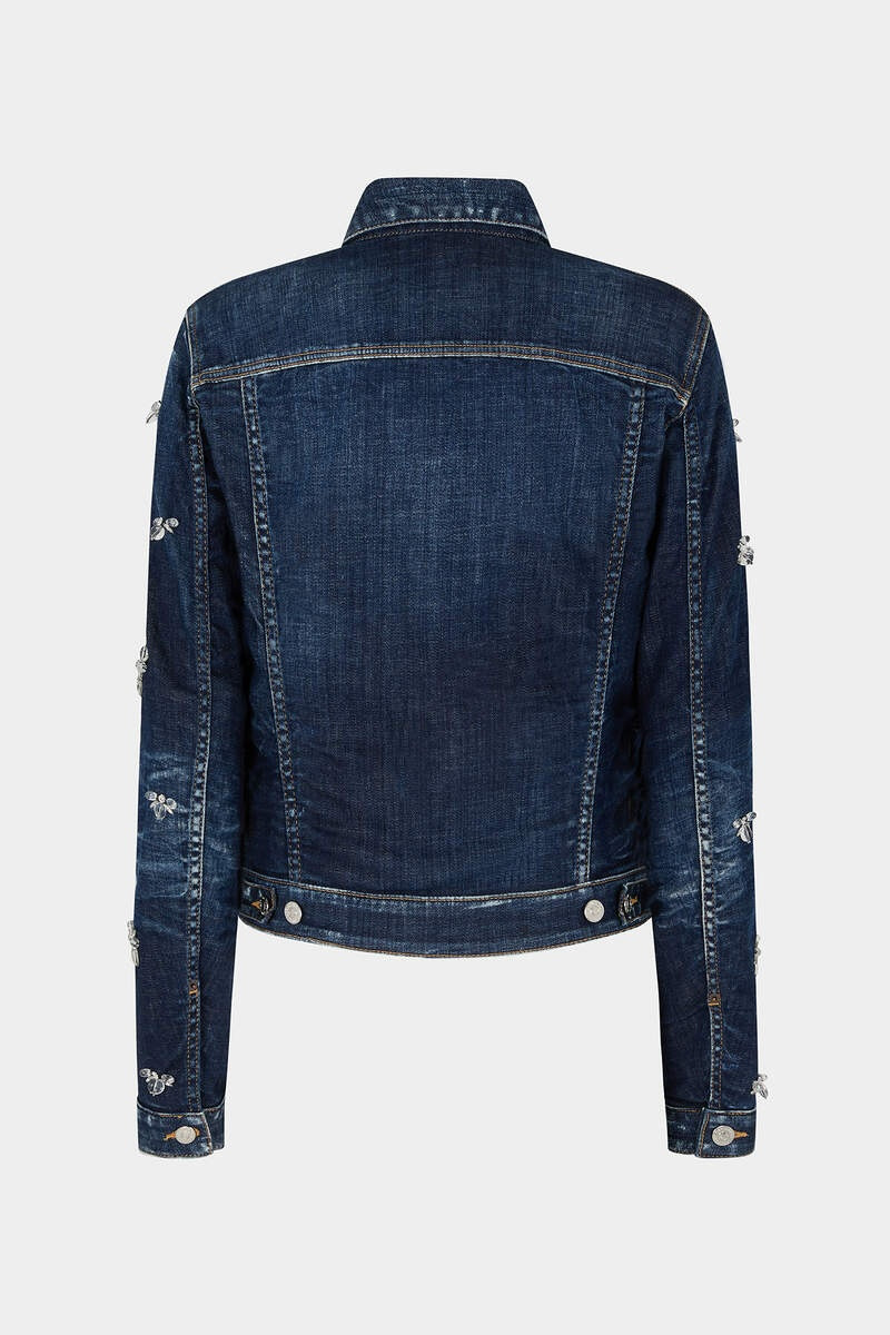 CRYSTAL FLIES WASH BOYFRIEND JEAN JACKET 6