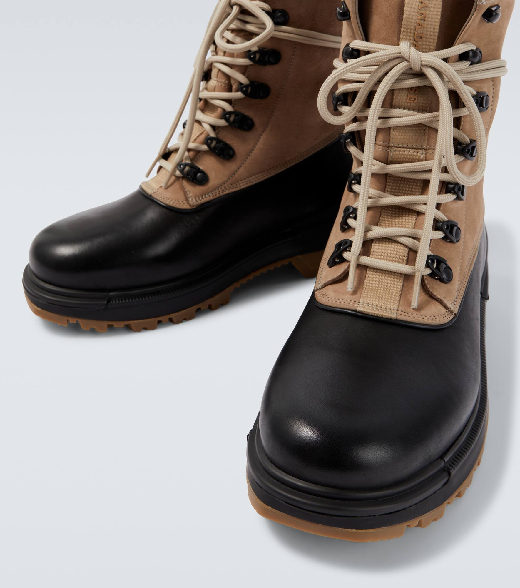 Leo suede and leather ankle boots - 3