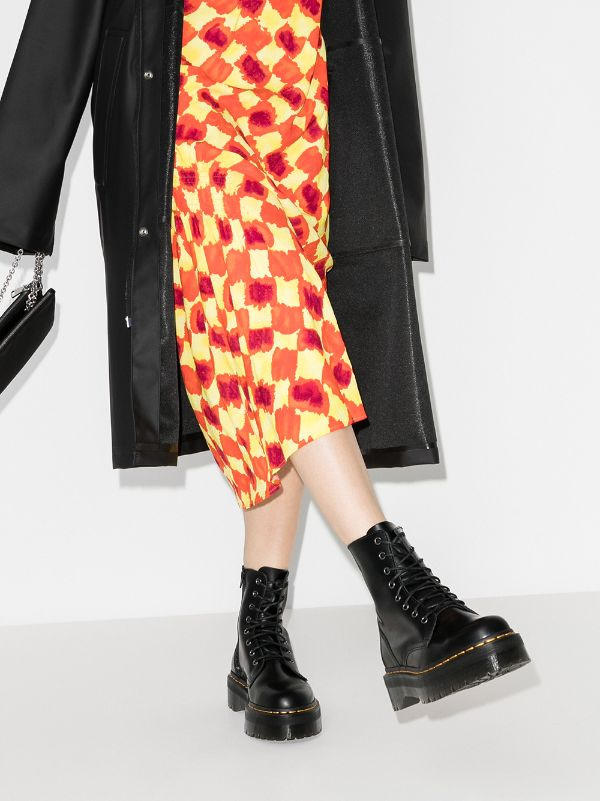 DR. MARTENS Jadon Smooth Leather Platform Boots - 2