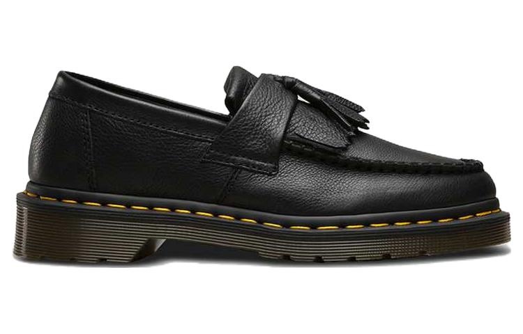 (WMNS) Dr. Martens Adrian Virginia Leather Tassel Loafers 'Black' 22760001 - 2