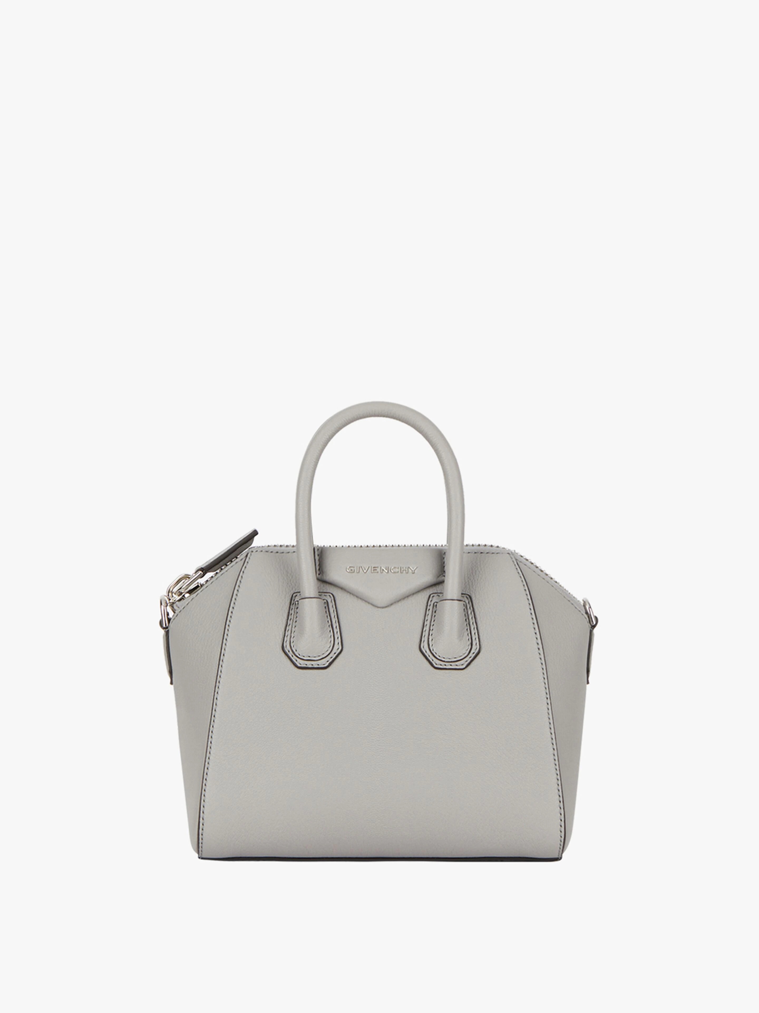 SMALL ANTIGONA BAG IN GRAINED LEATHER - 1