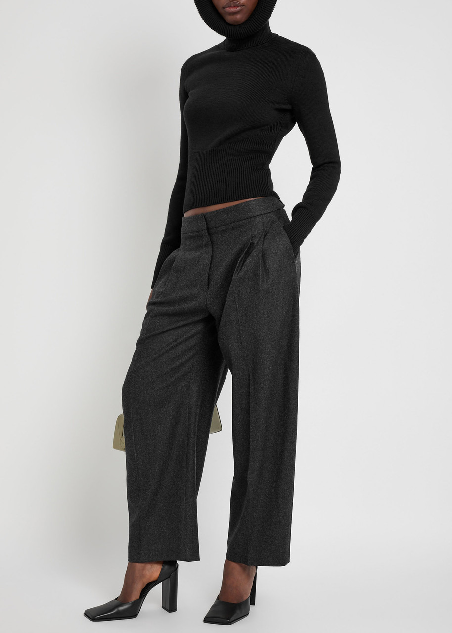 Alaïa Pleated Wool Trousers - 4