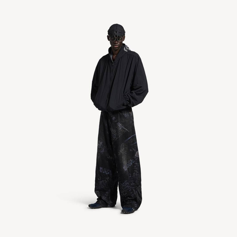 BALENCIAGA Men's Minimal Baggy Pants in Black outlook