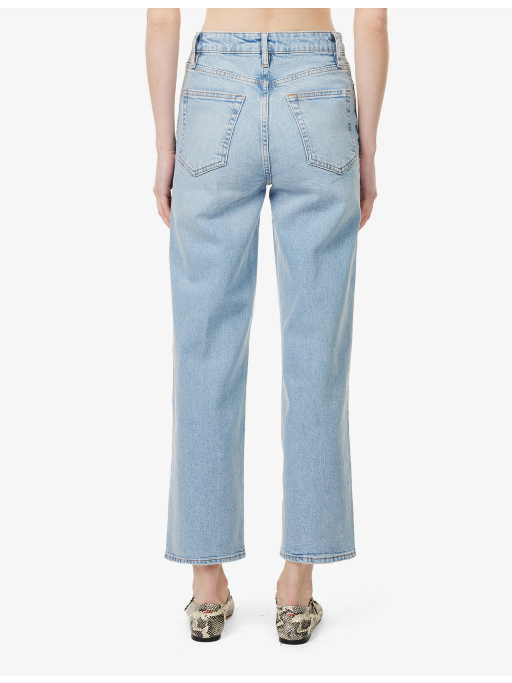 The Wide Five-Pockets Wide-Leg High-Rise Stretch-Denim Jeans - 4