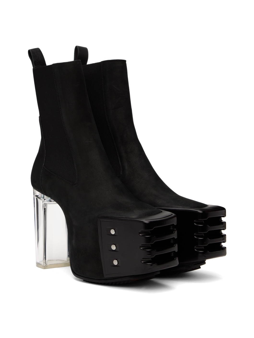 Black Grill Chelsea Boots - 4