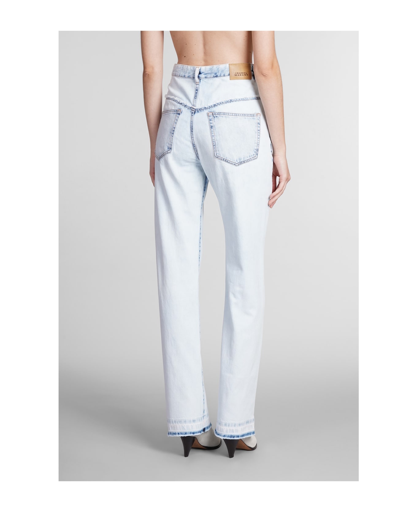 Noemie Frayed Edge Straight Leg Jeans - 3