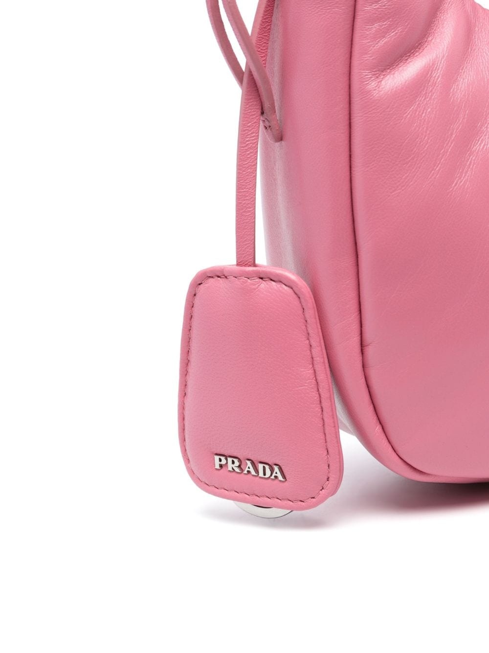 mini padded leather shoulder bag - 4