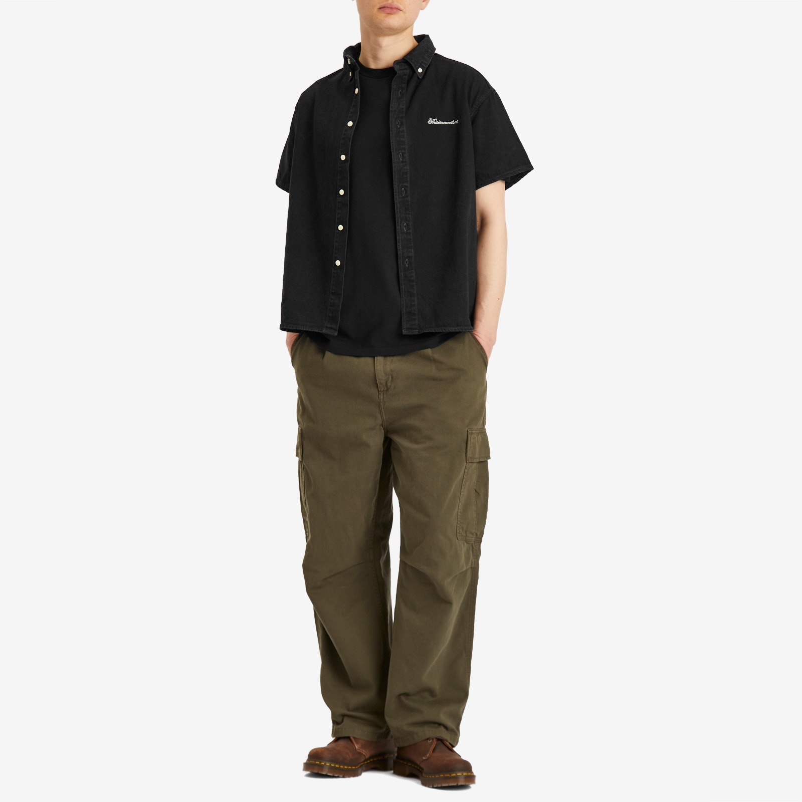 thisisneverthat Washed Denim Shortsleeve Shirt - 4