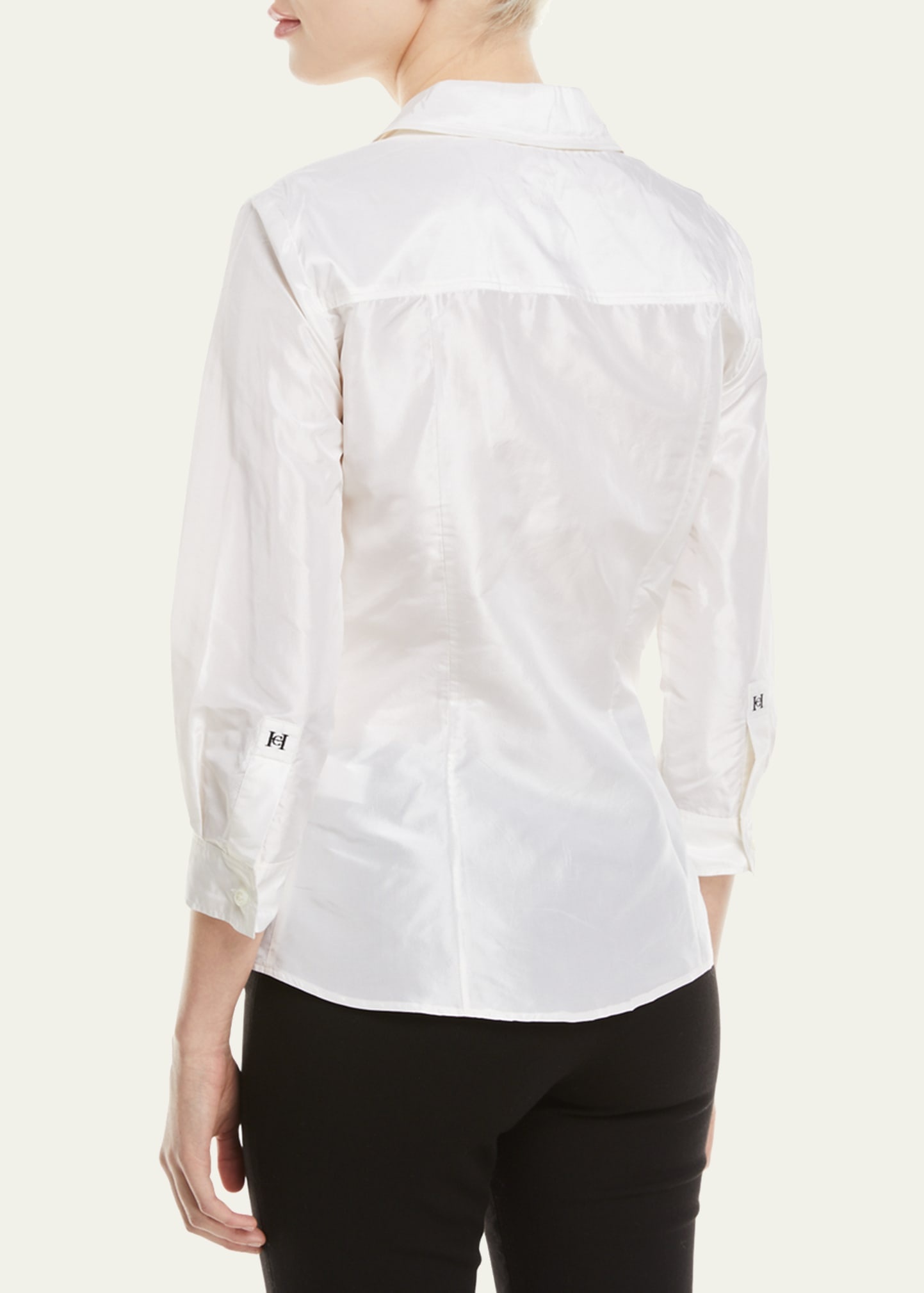 Taffeta Button-Front Shirt - 3