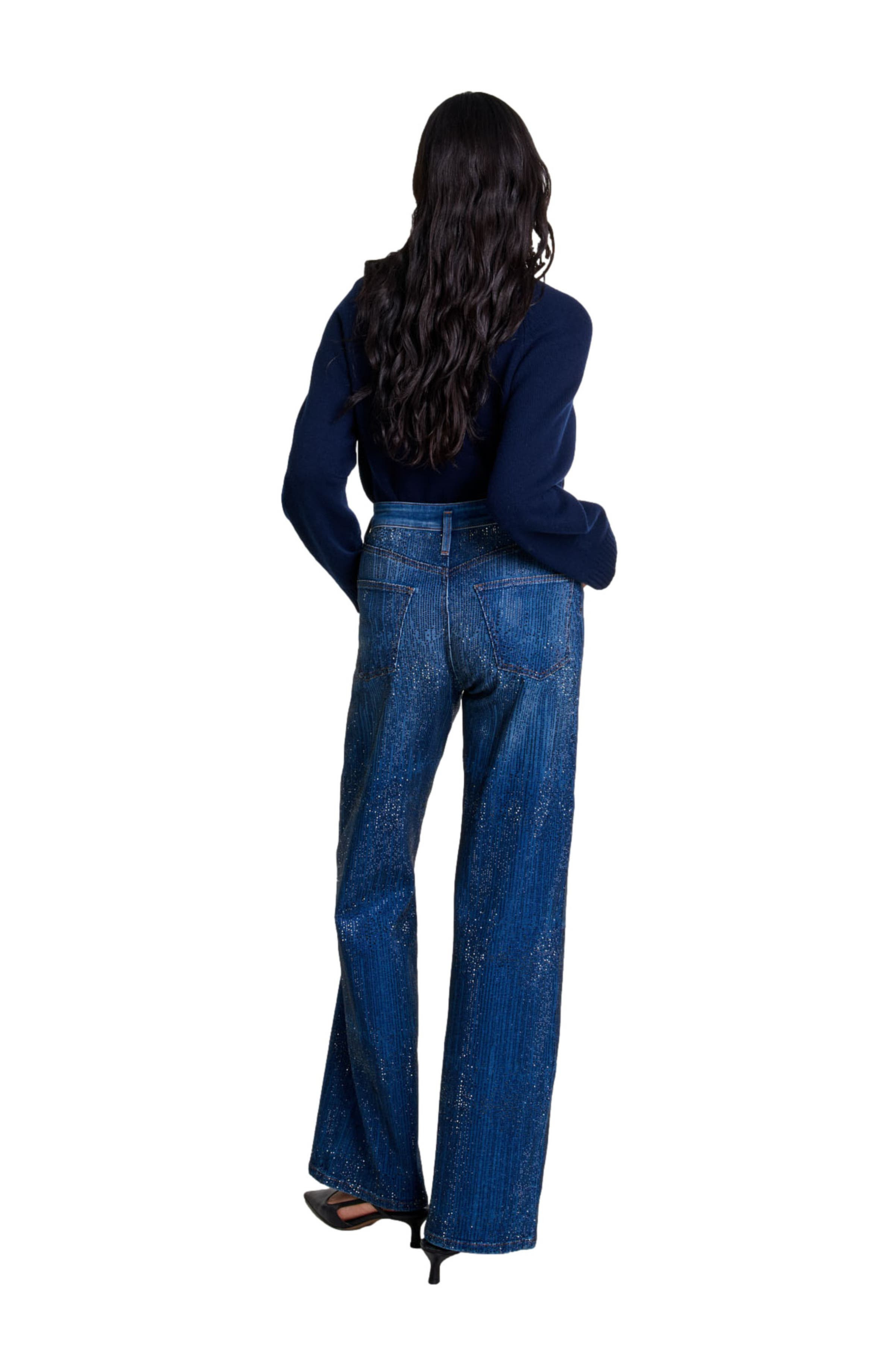 maje Rhinestone jeans in Blue at Nordstrom - 3