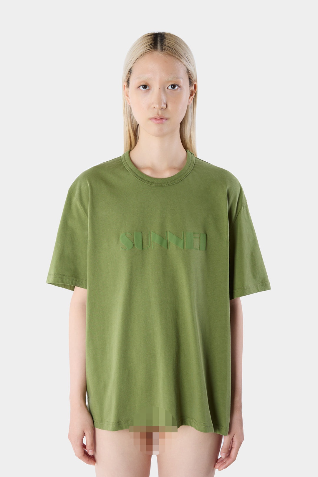 BIG LOGO SPRAYED T-SHIRT / military green - 3