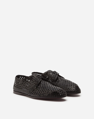 Dolce & Gabbana Hand-woven derby shoes outlook